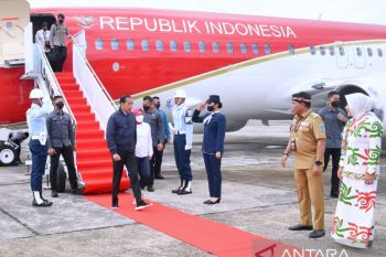 Presiden Jokowi tiba di Kaltara untuk tinjau Kalimantan Industrial Park