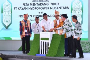 Groundbreaking PLTA Mentarang, Presiden dukung transformasi Indonesia menuju ekonomi hijau