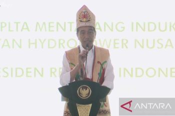 Presiden Jokowi sebut PLTA Mentarang jadi transformasi ekonomi hijau Indonesia