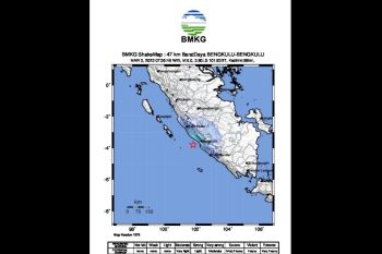 Gempa M5,1 Bengkulu terjadi karena aktivitas lempeng Indo-Australia