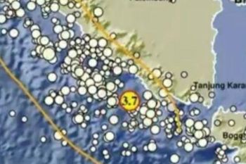 Gempa 3,7 SR terjadi di Pesisir Barat Lampung