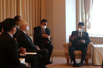 Wapres bertemu Chairman Ezaki Glico bahas ekosistem halal dunia