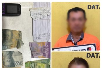 Jual togel, pasutri di Bengkalis diringkus polisi