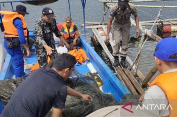 Razia bagan di Danau Singkarak dilakukan secara kontinu