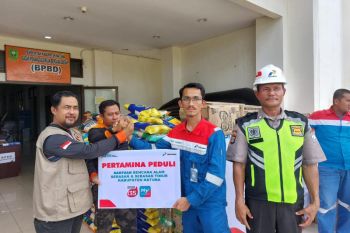 Pertamina kirim bantuan logistik untuk korban longsor di Serasan