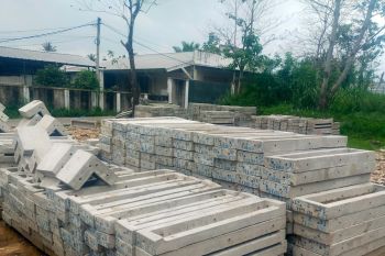 WSBP suplai bahan bangunan tahan gempa di Cianjur