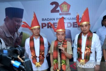 Kantor Badan Pemenangan Bacapres Prabowo Subianto di Sulsel diresmikan