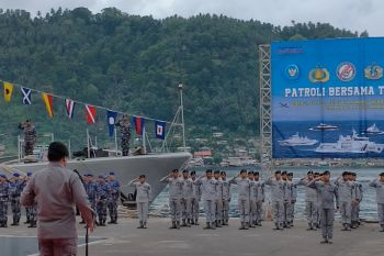Kepala Bakamla RI buka Patroli Bersama "Yudhistira-1/23" tahun 2023 di Bitung