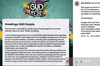 Terkendala proses "refund", pihak penyelenggara batalkan GUDFEST