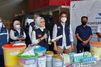 Penyitaan kosmetik ilegal bernilai Rp7,7 miliar di Jakarta
