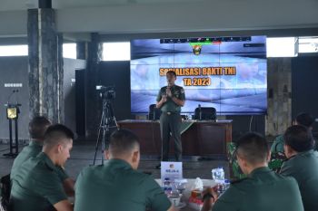 Kodam XIII/Merdeka laksanakan sosialisasi program Bakti TNI TA 2023