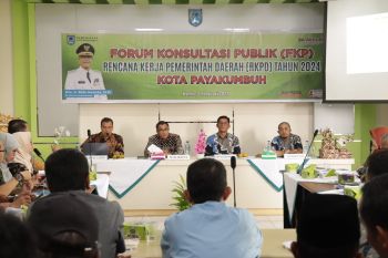 Pj Wako Payakumbuh buka secara resmi forum konsultasi publik RKPD