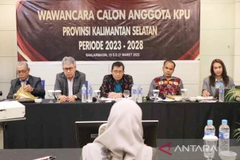 Timsel wawancara 20 orang di tahap akhir penjaringan calon anggota KPU Kalsel