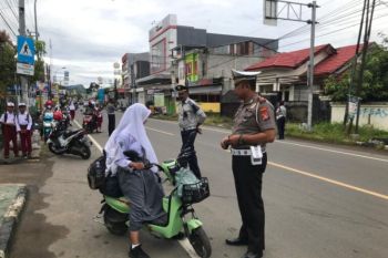 Polresta Mamuju melarang penggunaan sepeda listrik di jalan raya