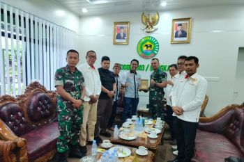 Kembangkan dunia olahraga, Dandim terima kunjungan KONI Bengkalis