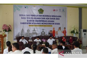 Kemenag Sulut tingkatkan moderasi beragama tokoh agama-ASN daerah perbatasan