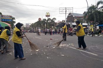 60 petugas kebersihan tangani sampah sisa Pawai Ogoh-Ogoh