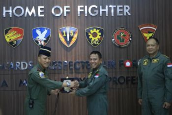 TNI AU anugerahkan Wing Penerbang Kehormatan kepada Wamenhan