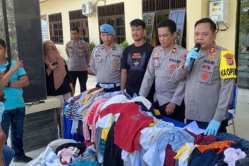 Polres Polewali Mandar tangkap pelaku penjualan pakaian bekas impor