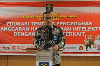 Kemenkumham Sulut edukasi pencegahan pelanggaran hak kekayaan intelektual