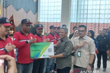 320 relawan pemadam kebakaran Kubu Raya dapat perlindungan BPJS Ketenagakerjaan