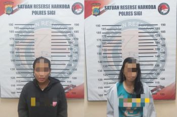 Polres Sigi tangkap empat orang pengedar narkoba jenis sabu