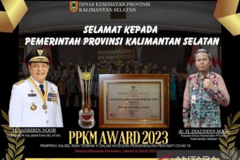 Kalsel boyong penghargaan PPKM Award 2023 dari Kemenkes RI