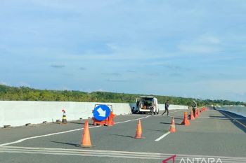 Kondisi Jalan tol ruas Sumsel-Lampung jelang arus mudik