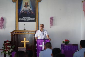 Kakanwil ingatkan  WBP Ulu Siau jangan jauhkan diri dari ibadah
