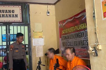 Polresta Palangka Raya berikan layanan besuk online untuk tahanan