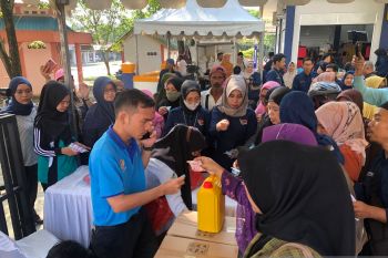 Komoditas pangan di pasar murah Tanjungpinang laku terjual