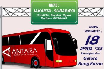 LKBN ANTARA gelar mudik bareng Jakarta-Surabaya