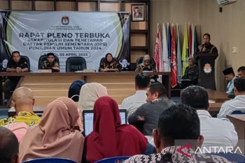 KPU Parigi Moutong gelar rapat pleno rekapitulasi DPS Pemilu 2024