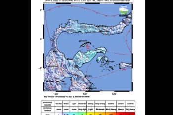 BMKG : Gempa magnitudo 5,3 di wilayah Teluk Tomini Sulteng adanya aktivitas sesar lokal