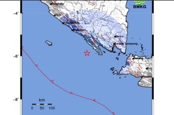 Gempa Magnitudo 4,9 terjadi di Pesisir Barat Lampung