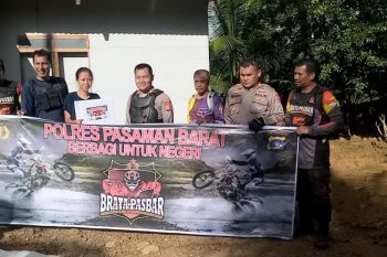 Polres Pasaman Barat salurkan sembako ke daerah terpencil