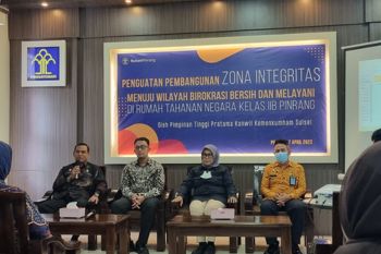 Kemenkumham Sulsel tekankan inovasi Rutan Pinrang meraih WBBM
