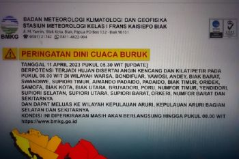 BPBD ingatkan warga Biak waspadai perubahan cuaca