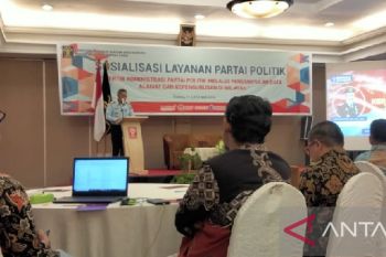 Kemenkumham Sumbar sosialisasikan layanan partai politik