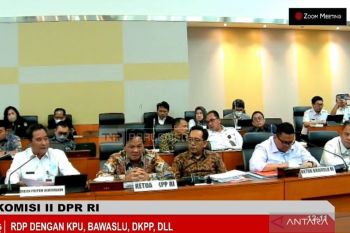 KPU RI paparkan RPKPU soal pencalonan DPR-DPRD di rapat Komisi II DPR