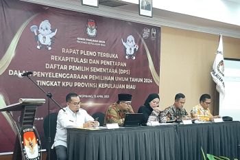 KPU tetapkan daftar pemilih sementara Pemilu 2024 di Kepri 1.504.704 orang