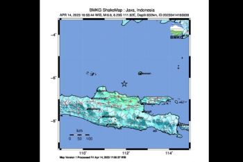 Gempa dengan magnitudo 6,6 guncang barat laut Jawa Timur