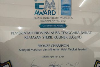 NTB dapat penghargaan kategori makanan dan minuman halal