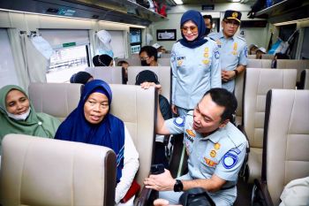 Jasa Raharja lepas 14 ribu peserta mudik bersama BUMN 2023modakereta api