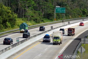 Arus mudik di Jalan Tol Trans Sumatera Lampung