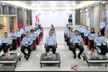 Kakanwil Kemenkumham Sumsel hadiri penyerahan zakat fitrah pegawai ke Baznas