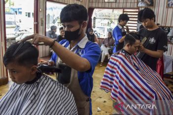 Jasa pangkas rambut meningkat