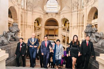 Presiden dan Ibu Negara kunjungi Balai Kota Hannover Jerman