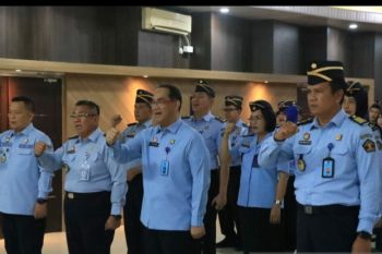 Kemenkumham Sumsel ikuti apel kesiapan pengamanan Idul Fitri dan mudik bareng