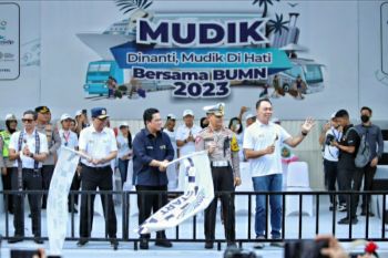 Menteri BUMN dan Menhub lepas ribuan pemudik BUMN dari GBK